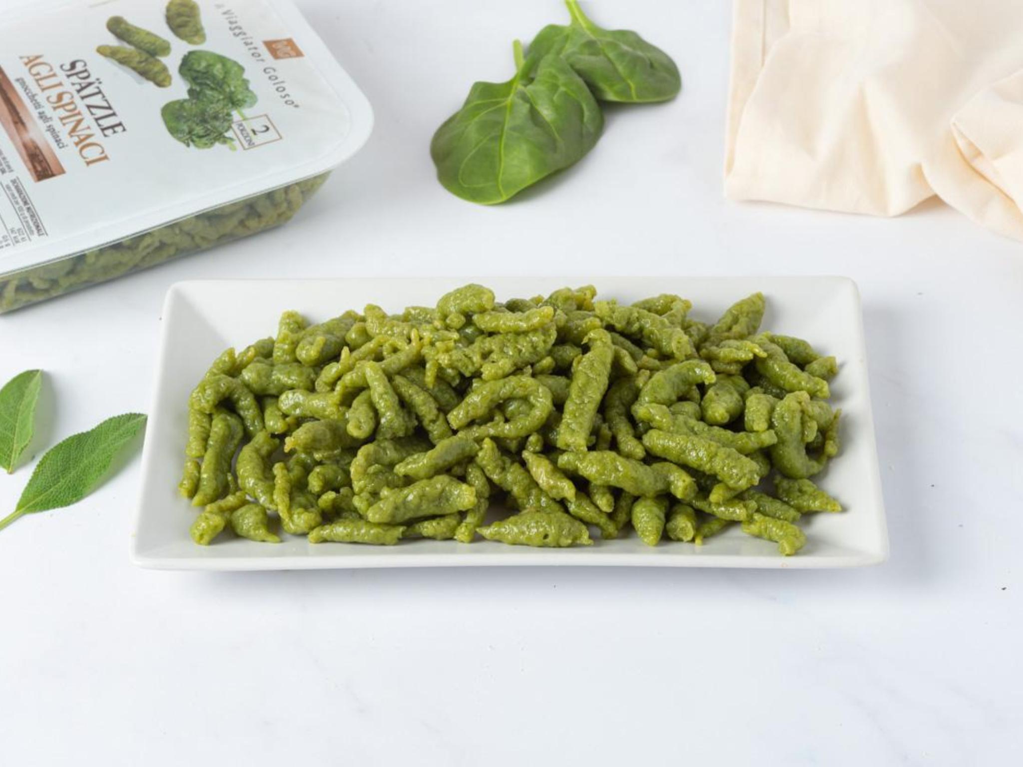 Spätzle agli spinaci