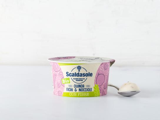 Yogurt magro fichi, quinoa e nocciole con fibre BIO
