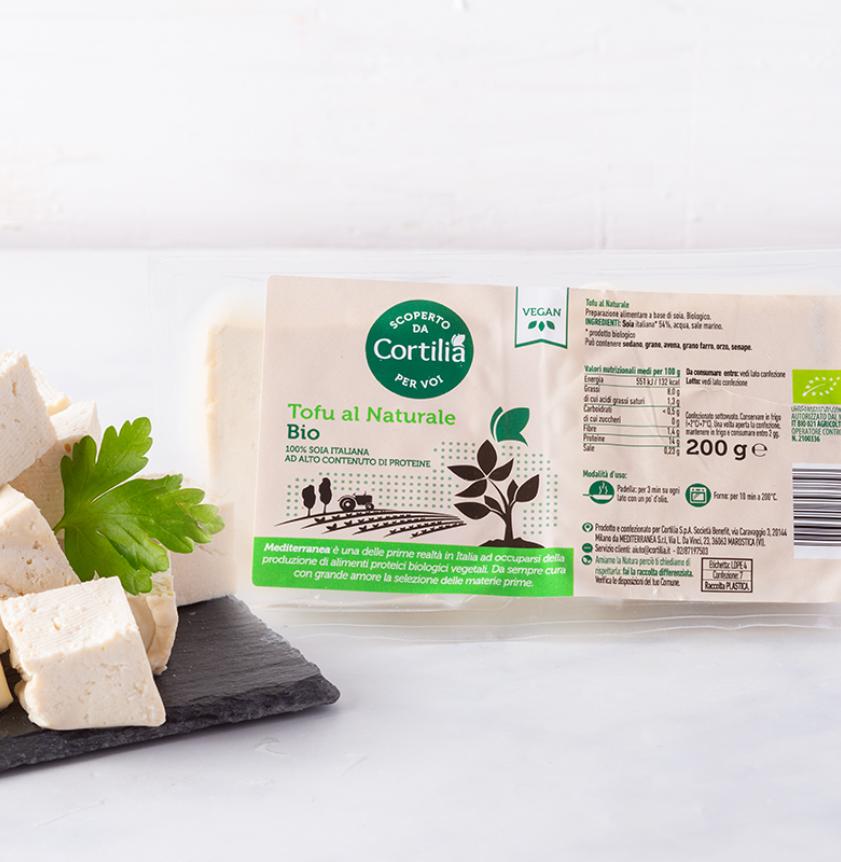 Acquistare Tofu al naturale da soia italiana BIO online
