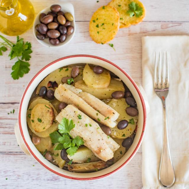 Baccalà al forno con patate