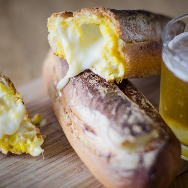 Baguette ripiena di frittata