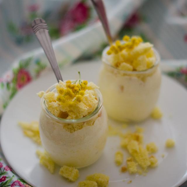 Bicchierino di crema alle arance