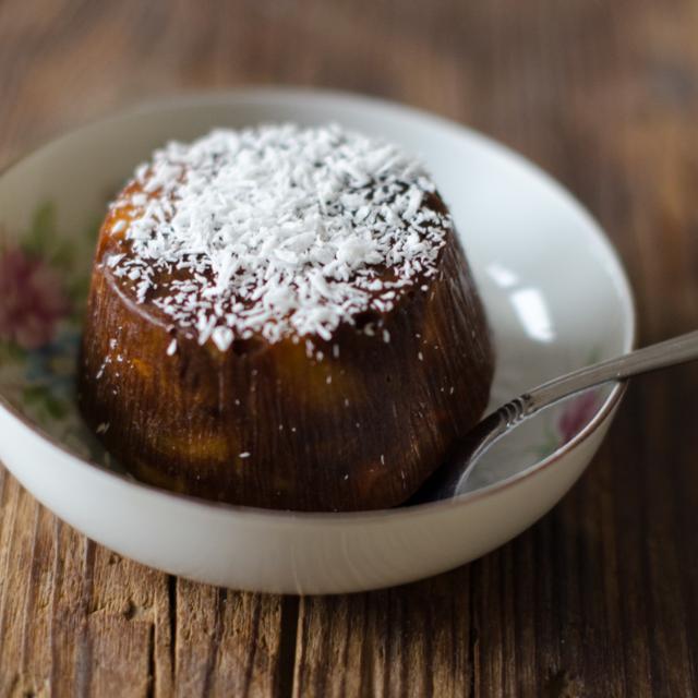 Budino di caco e cacao	