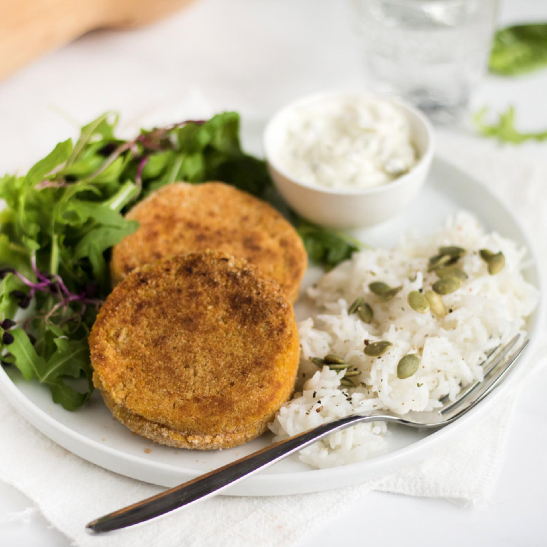 Burger di zucca e cannellini