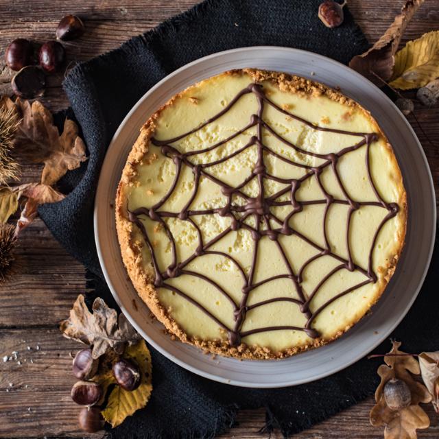 Cheesecake ragnatela alle castagne