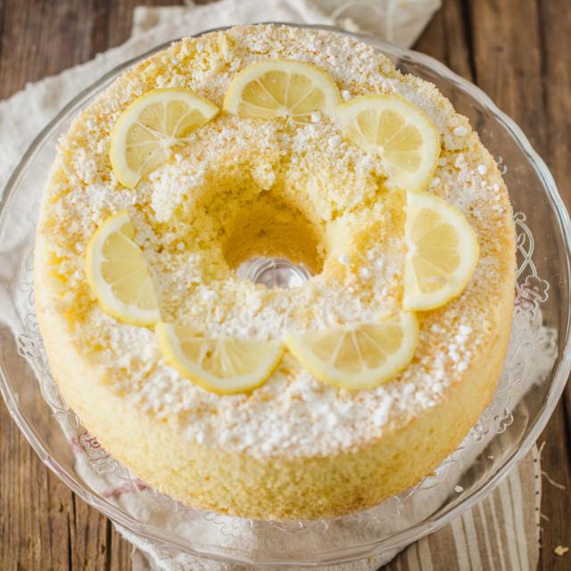 Chiffon cake al limone