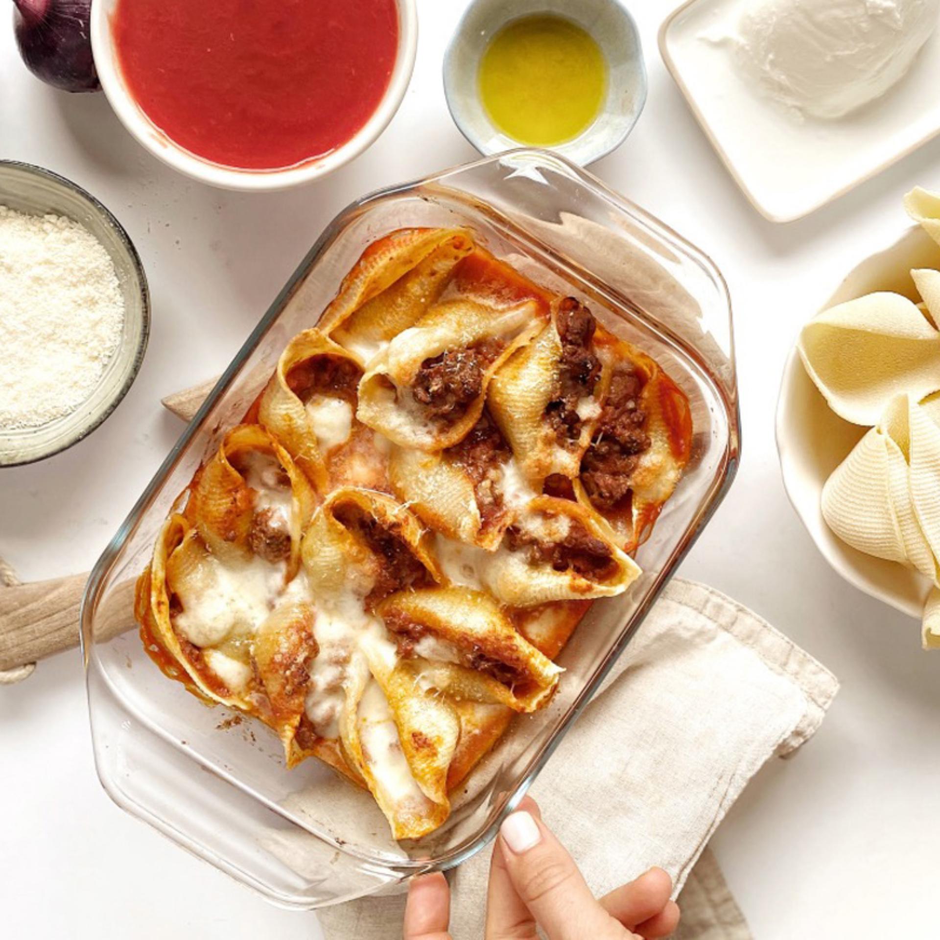 Conchiglioni ripieni al forno
