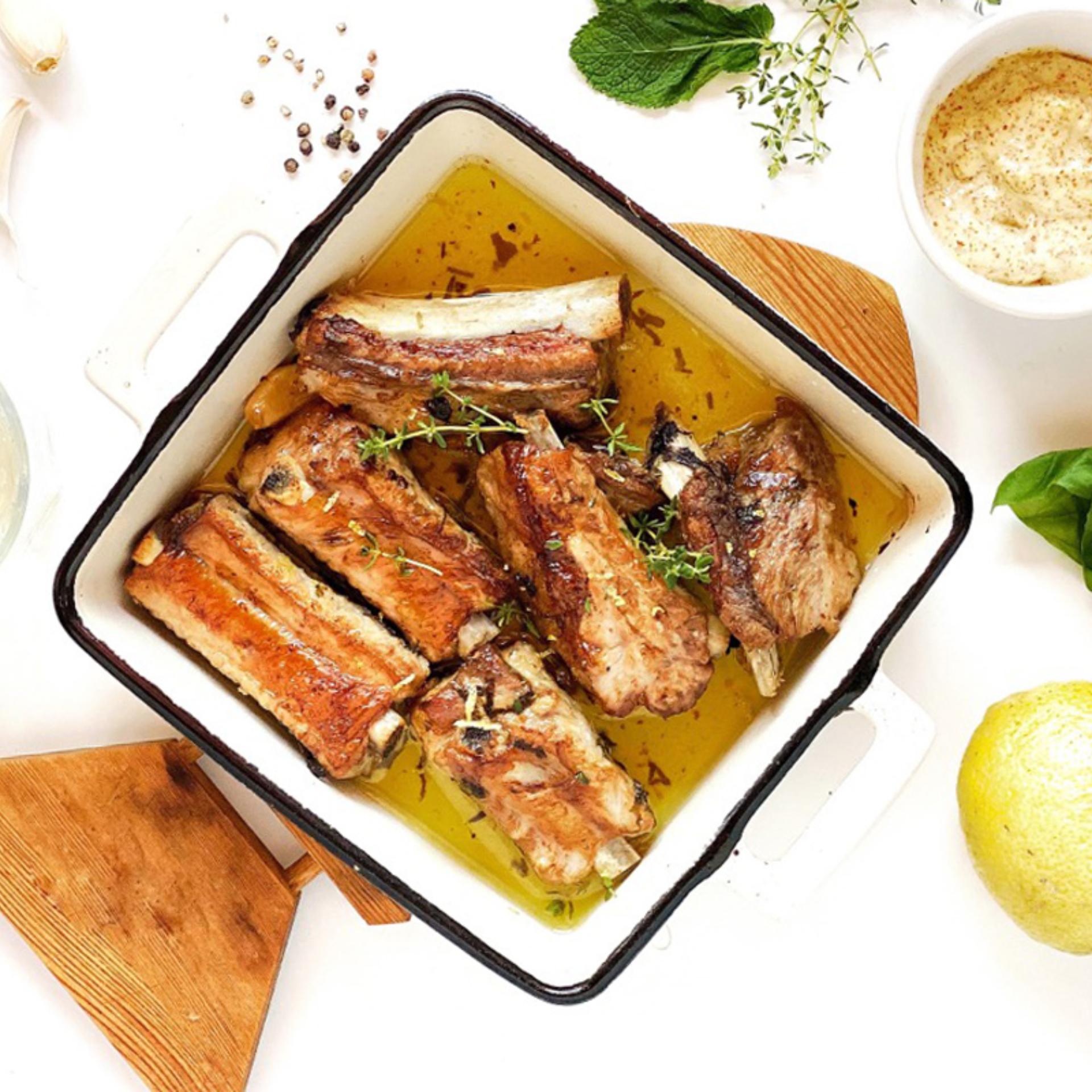 Costine di maiale marinate al forno