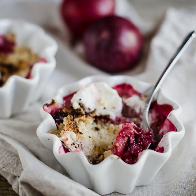 Crumble di susine