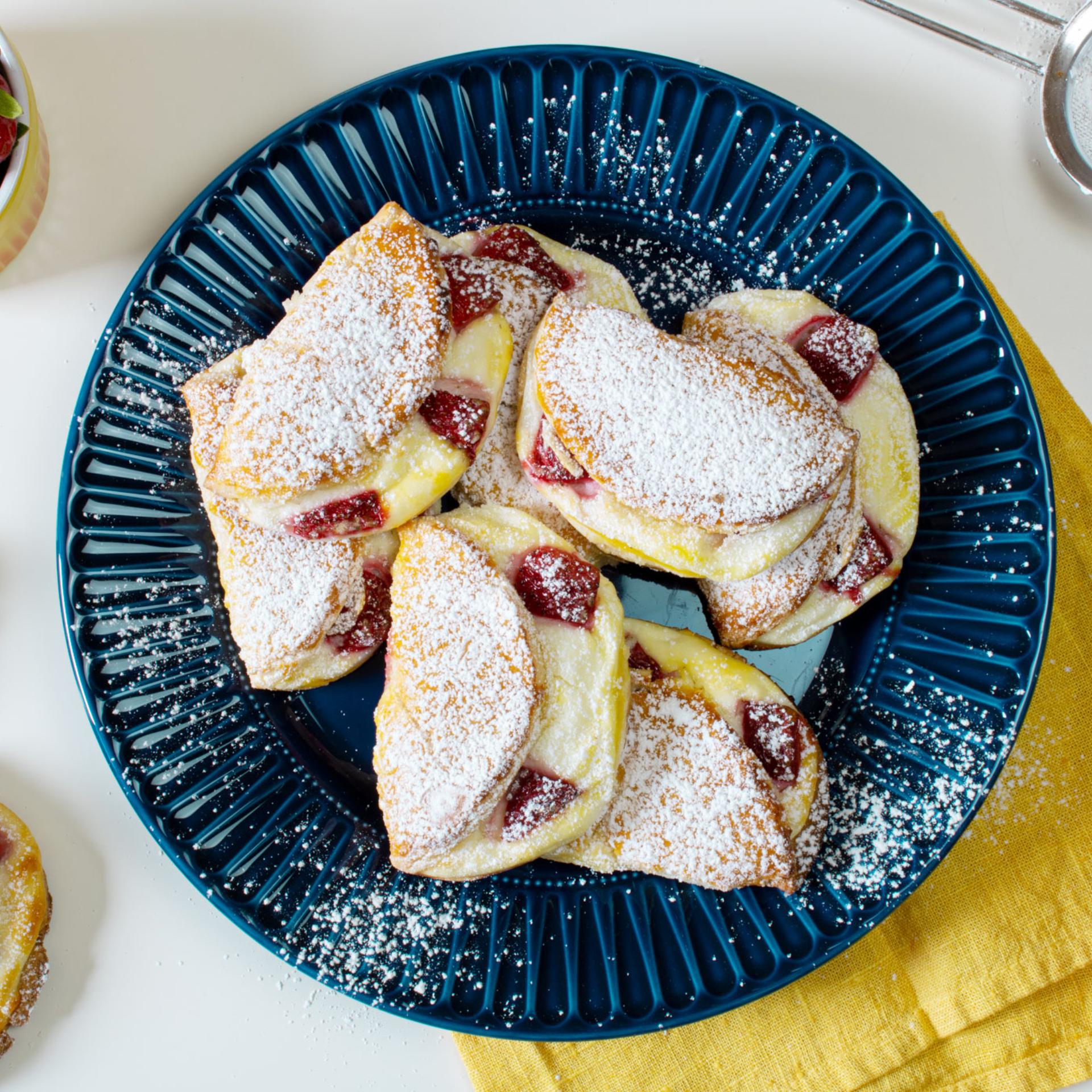 Dolcetti di ricotta e fragole