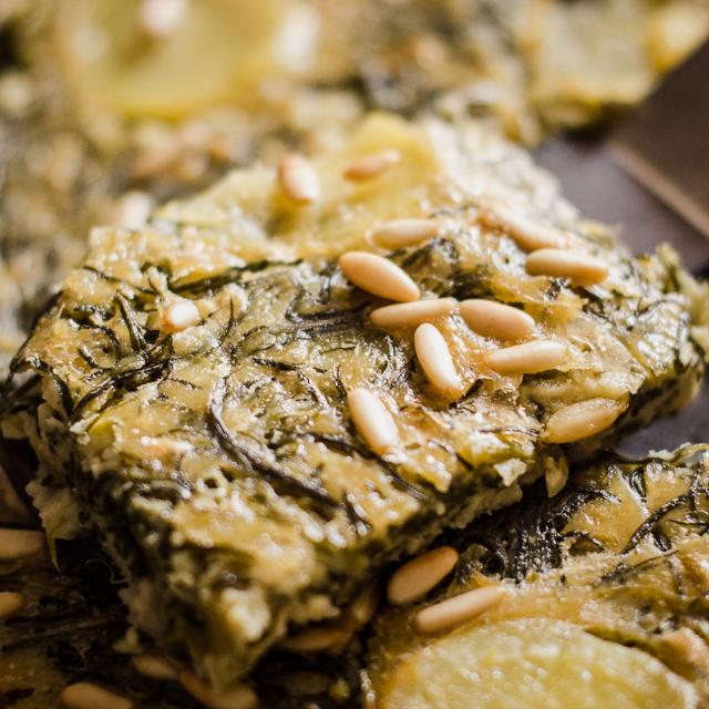 Farifrittata agli agretti e patate