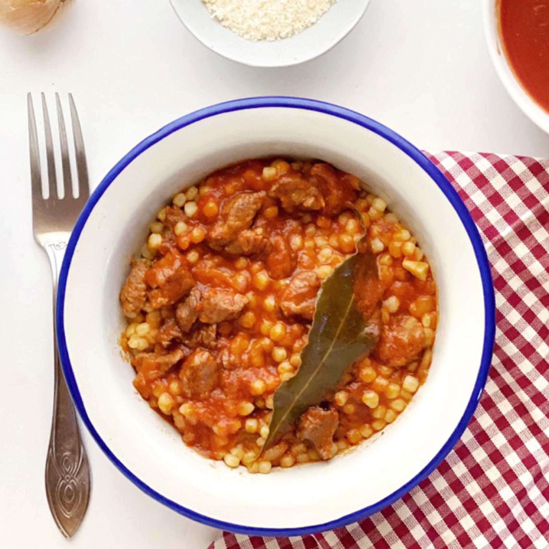 Fregola al sugo di agnello
