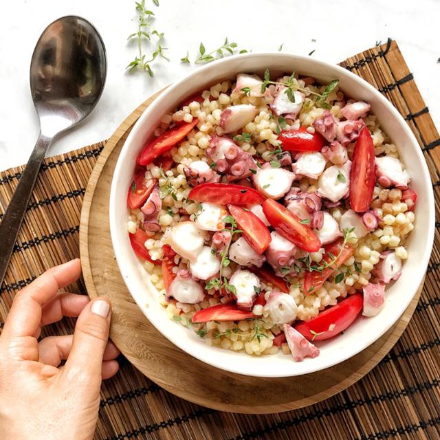 Fregola fredda con polpo