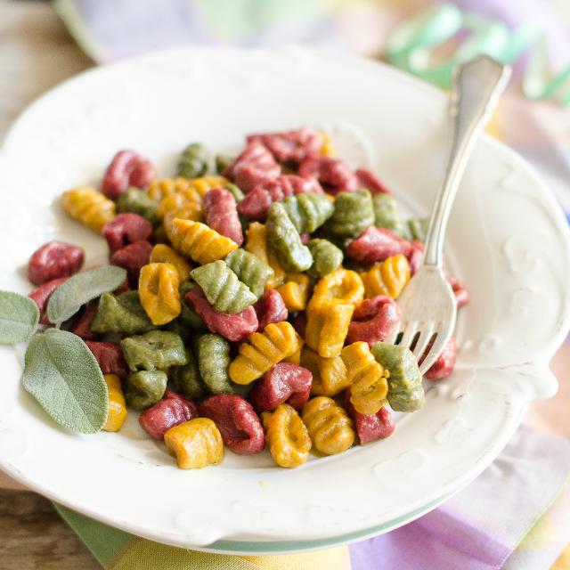Gnocchi di ricotta colorati