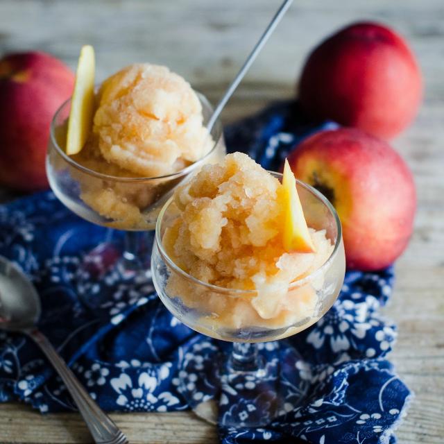 Granita alle pesche