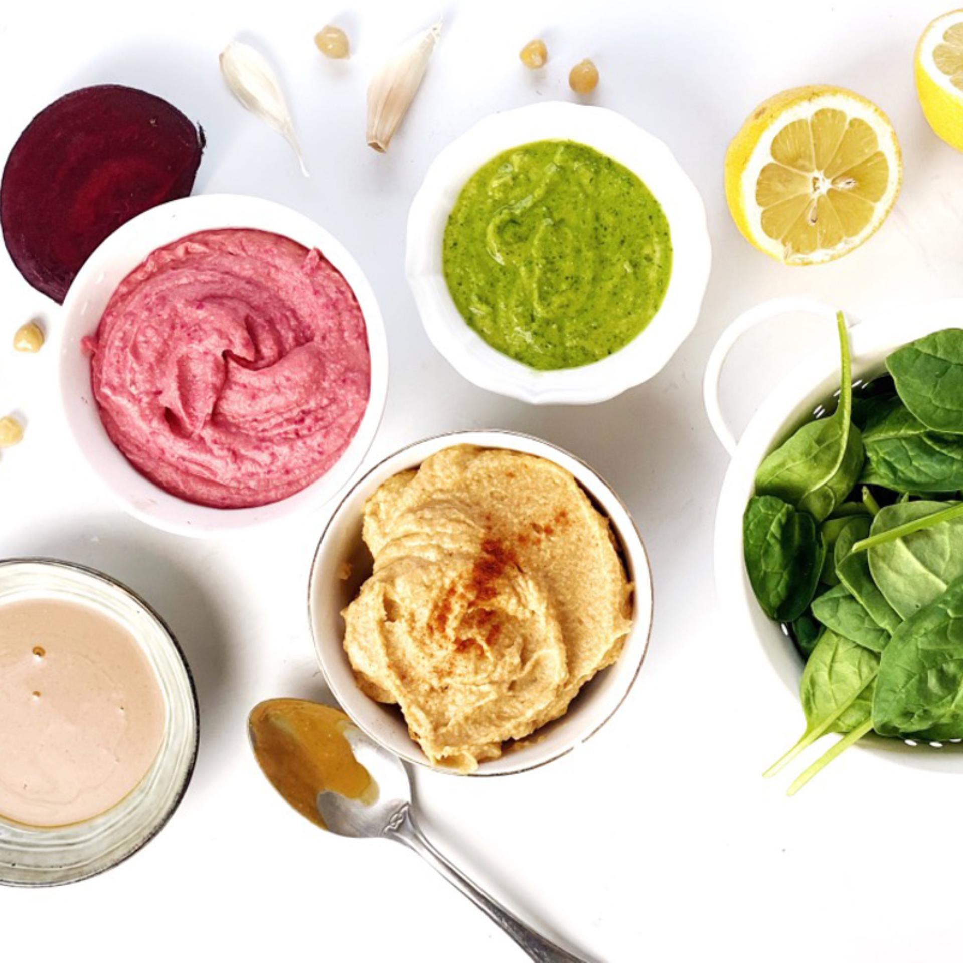 Hummus di tre colori