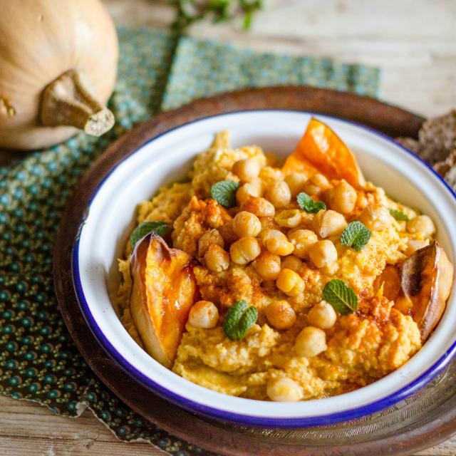 Hummus di zucca e ceci