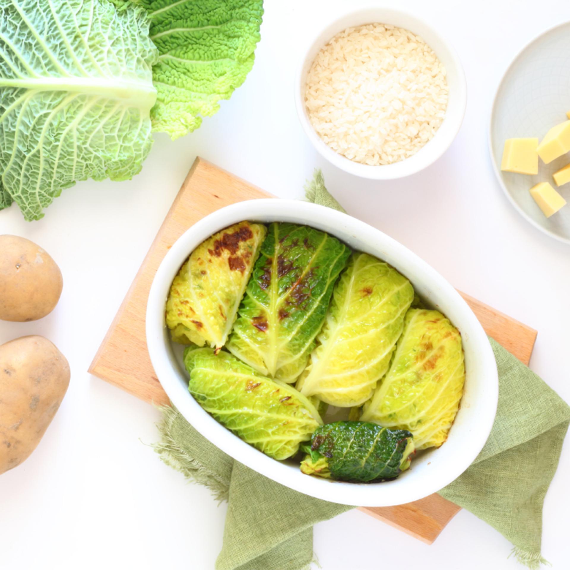 Involtini di verza con fontina DOP
