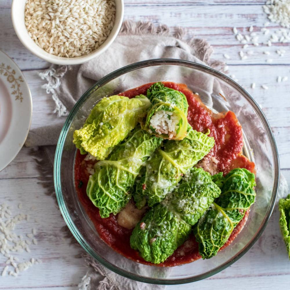 Ricetta Involtini Di Verza Con Riso E Salsiccia Con Dosi E Fasi Preparazione