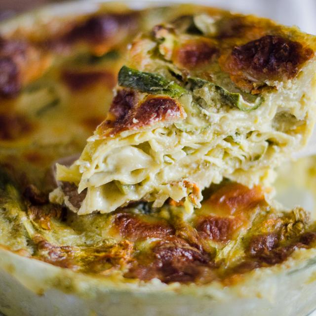 Lasagne al pesto con zucchine