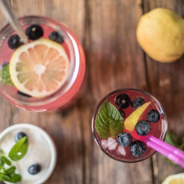 Limonata ai mirtilli
