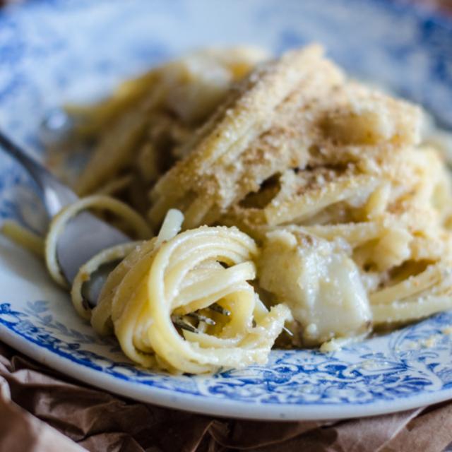Linguine al topinambur