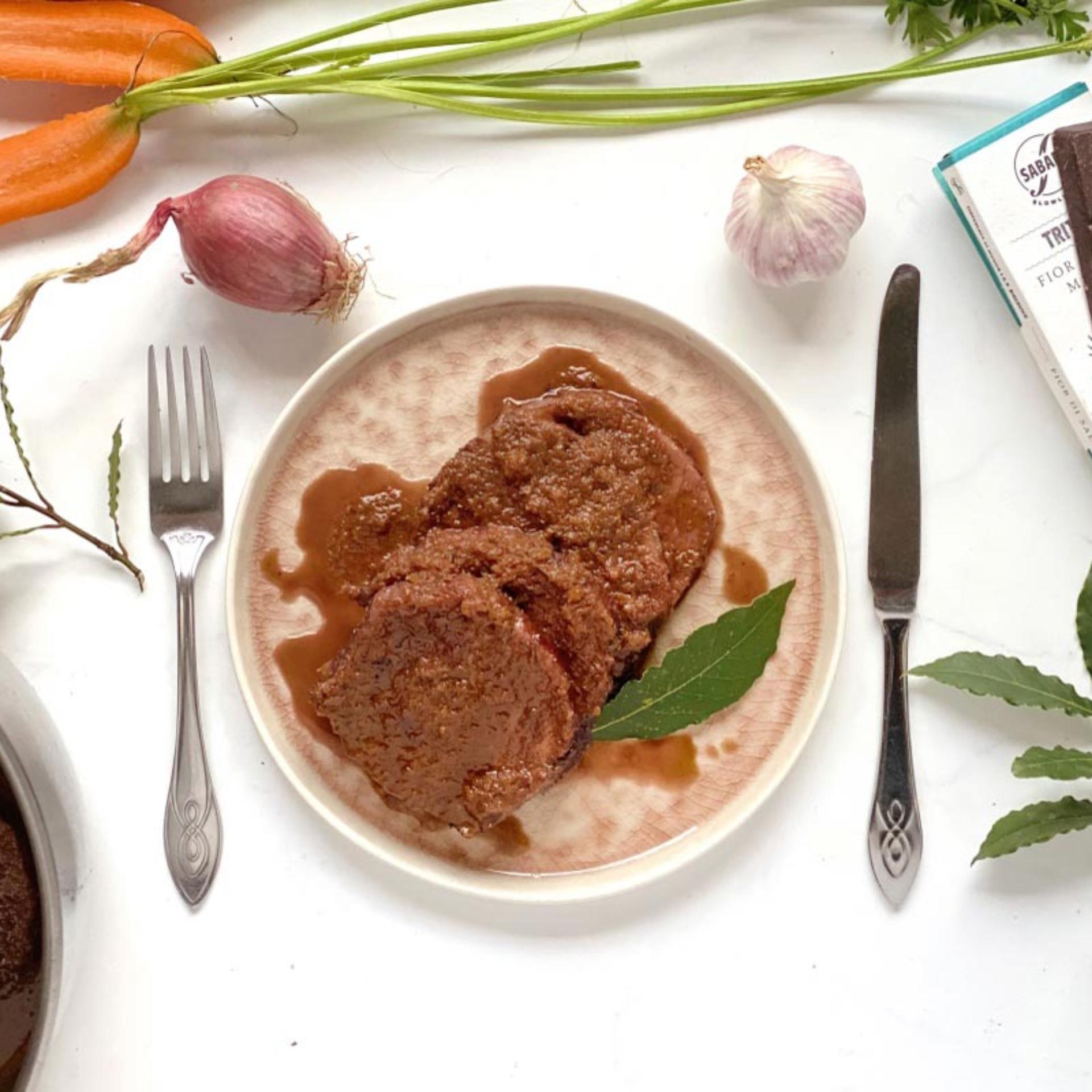 Lonza di maiale con salsa al cioccolato