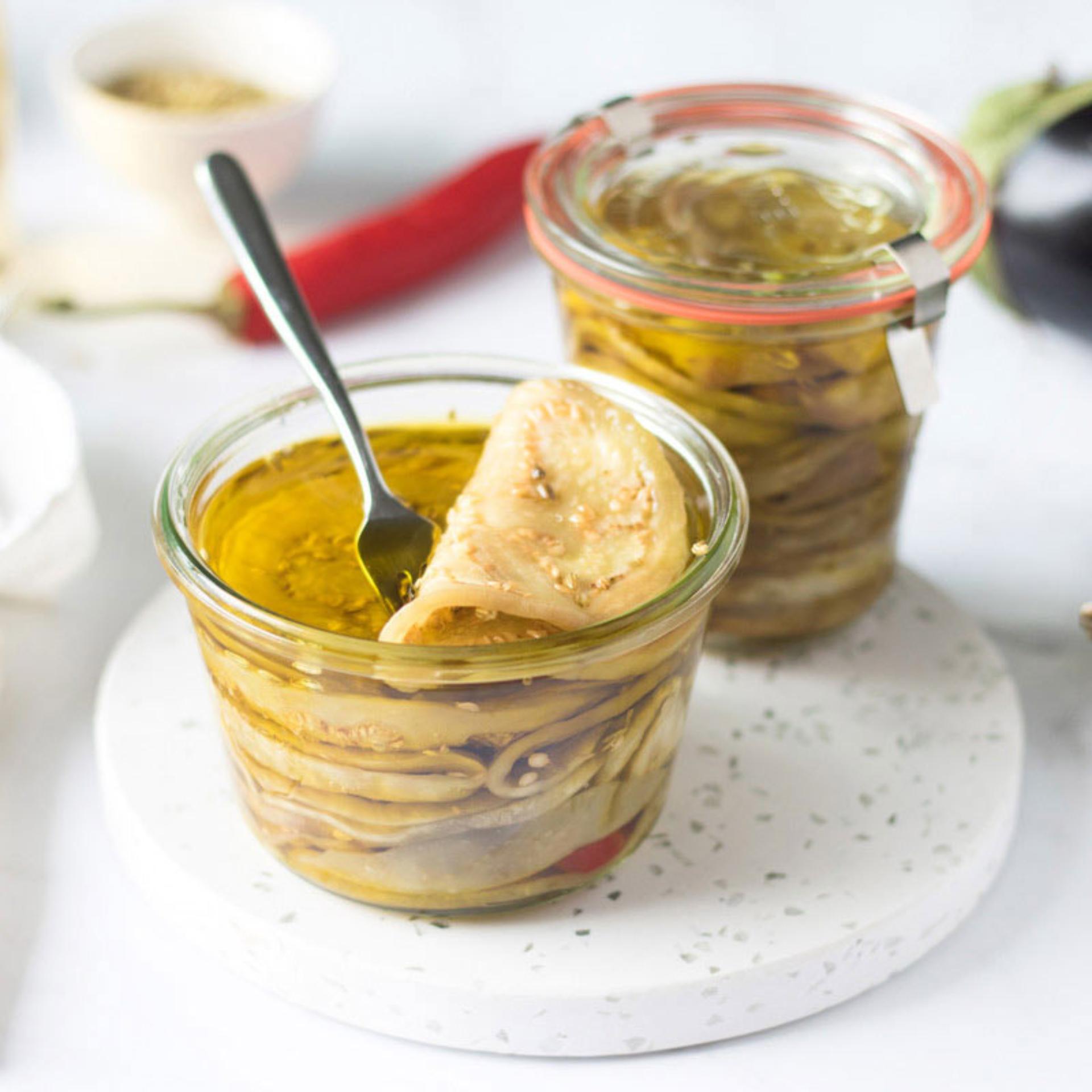 Melanzane sott'olio piccanti