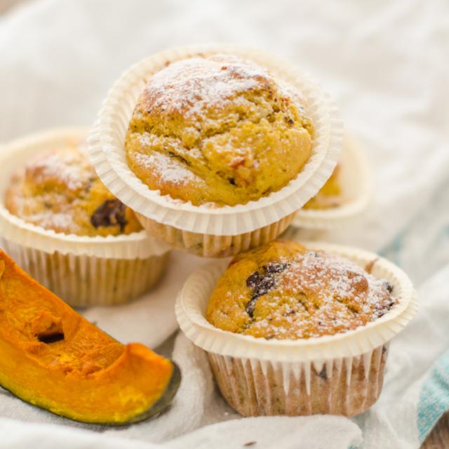 Muffin alla zucca e cioccolato
