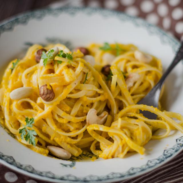 Pasta al pesto di zucca