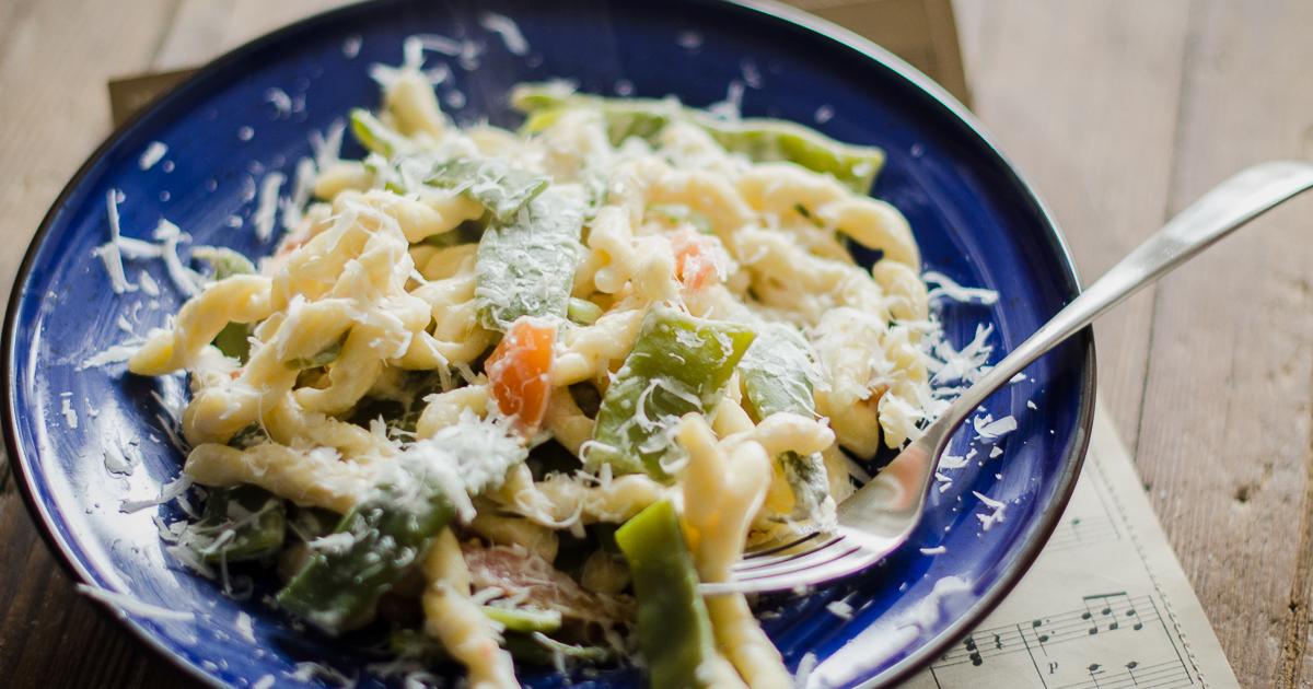 Ricetta Pasta Con Le Taccole con dosi e fasi preparazione