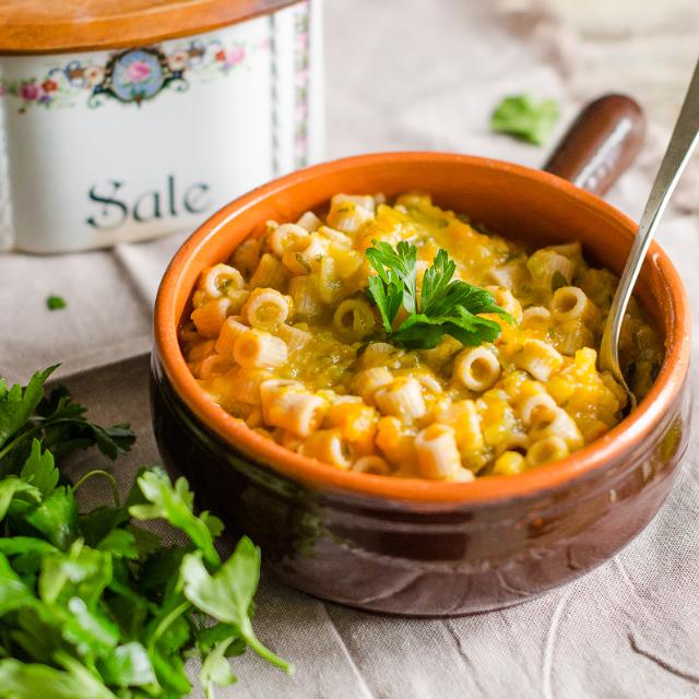 Pasta patate e zucca