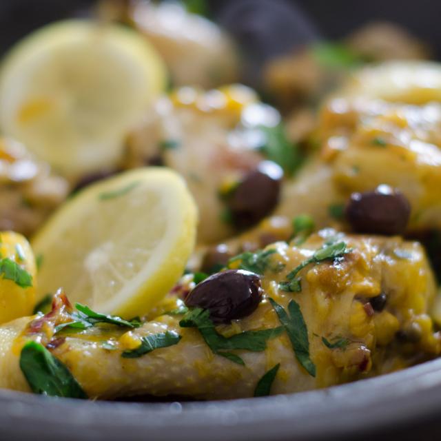 Pollo allo zafferano e limone