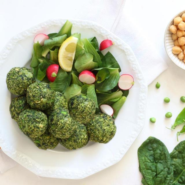 Polpette di legumi e spinaci