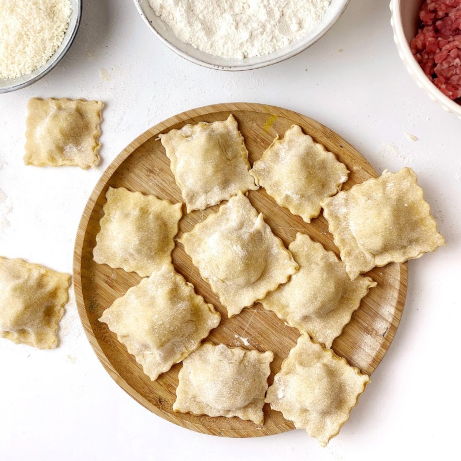 Ravioli ripieni di carne