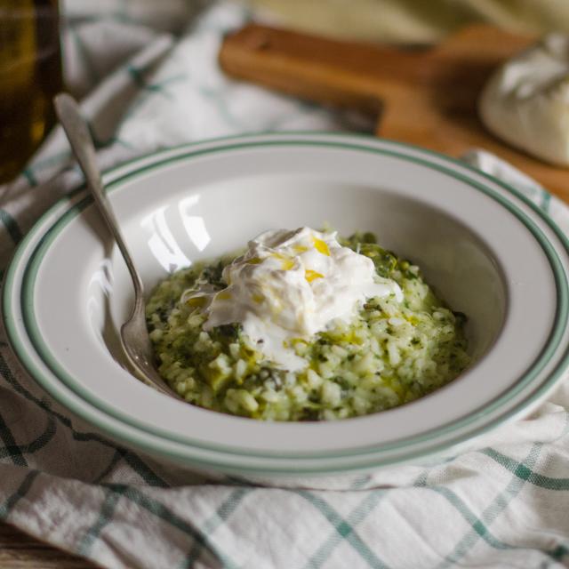 Risotto cime di rapa e burrata