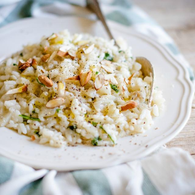 Risotto mantecato al topinambur