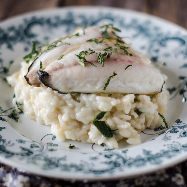 Risotto salvia e trota
