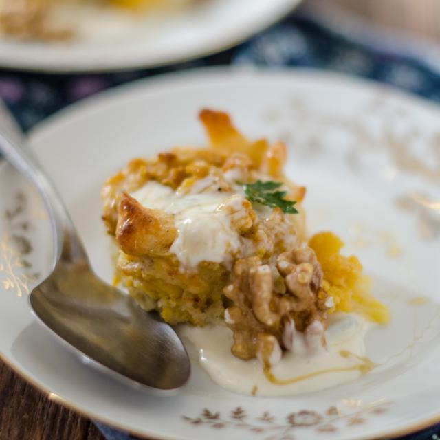 Sformatini di cavolfiore con fonduta al miele