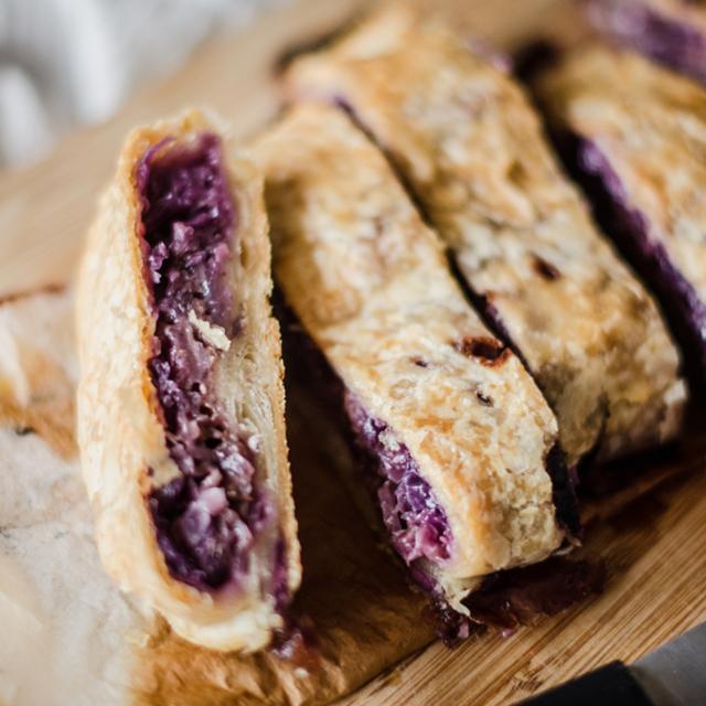 Strudel di cavolo rosso e pere