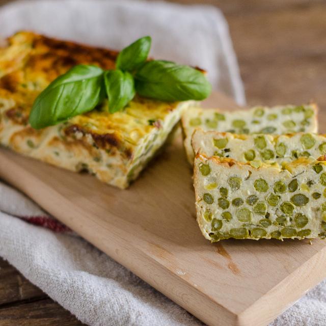 Terrina di asparagi e piselli
