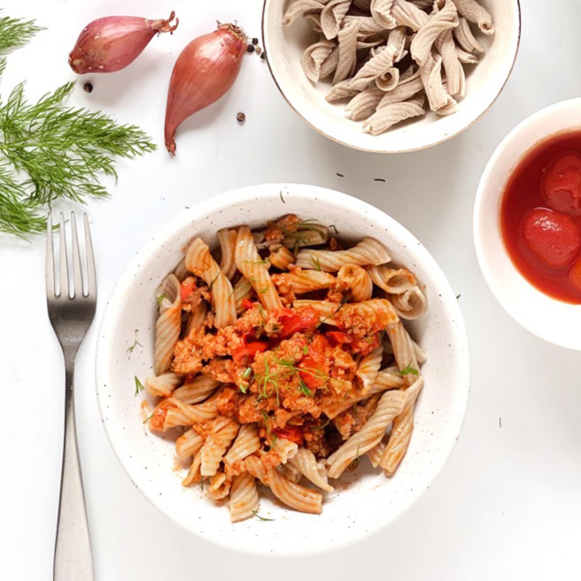 Torchietti con sugo di salsiccia e finocchietto