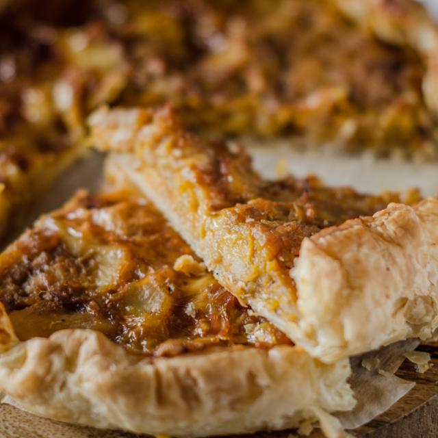 Torta di zucca e taleggio