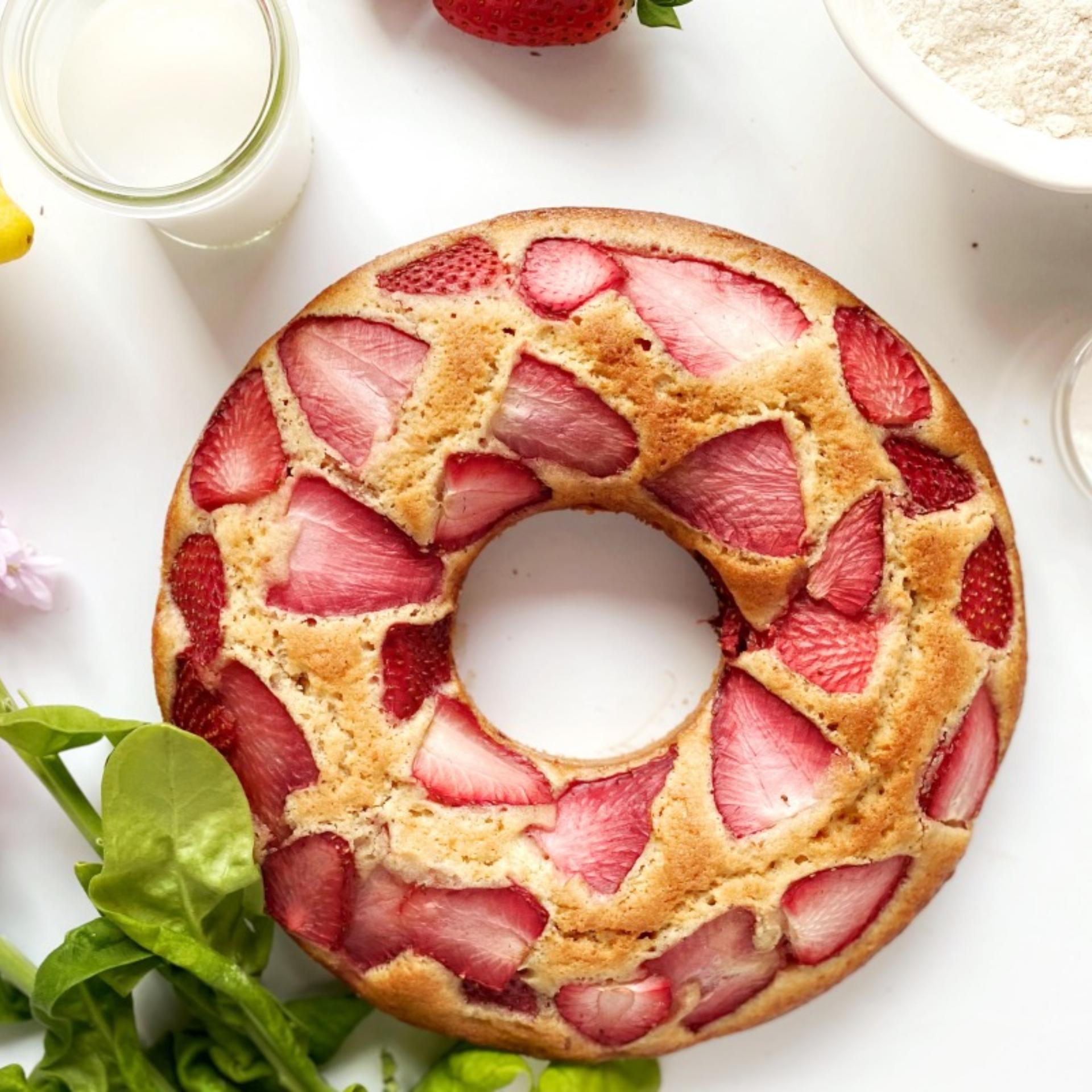 Torta morbida alle fragole