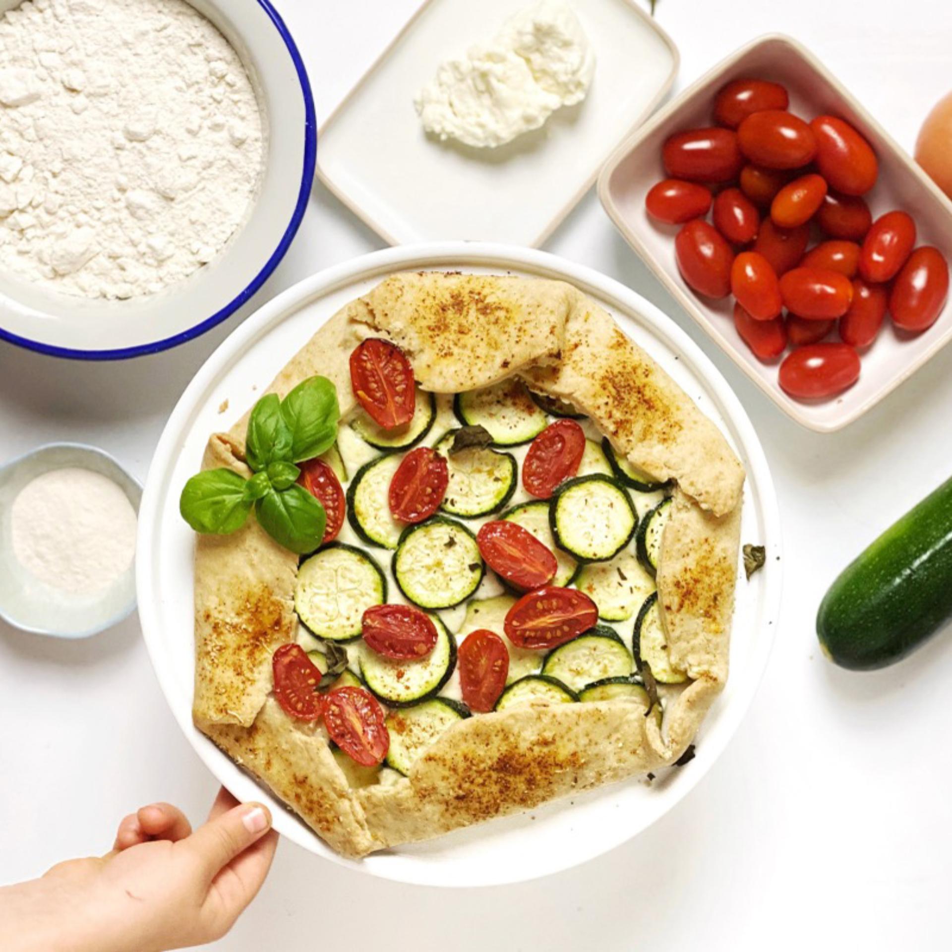 Torta salata estiva senza lattosio