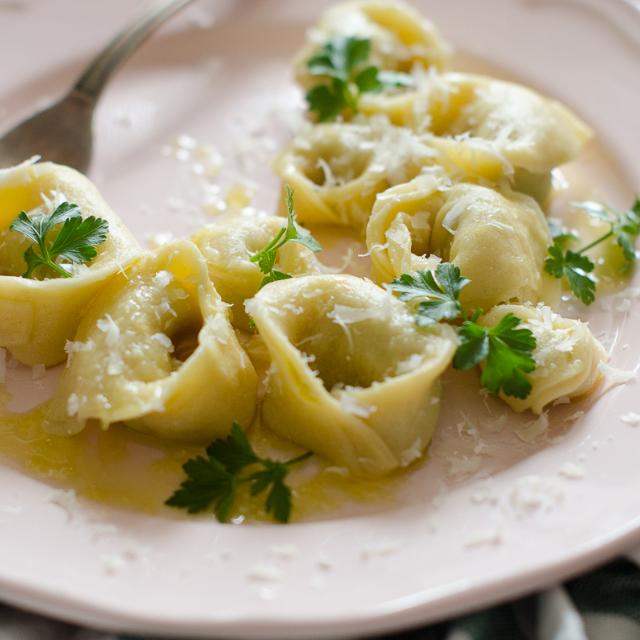 Tortelloni di zucchine e mortadella